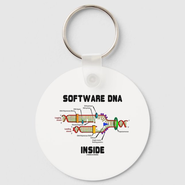 Software DNA Inside (DNA Replication) Keychain (Front)