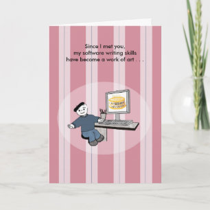 Software Engineer as Artiste - Birthday Card