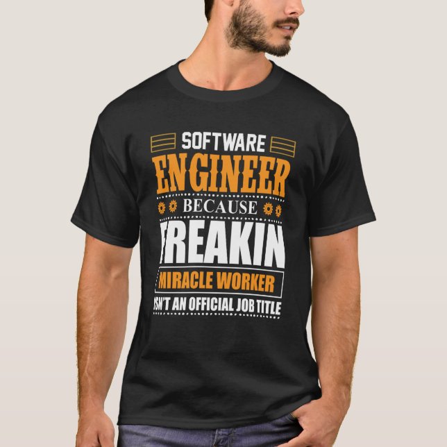 Software Engineer Coder Programmer  5 T-Shirt (Front)