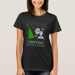 Software Engineer Xmas Tree Lighting Ugly Christma T-Shirt