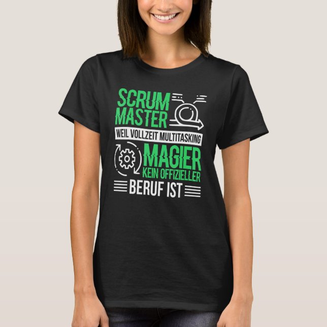 Software Puppet Chefs Agile Scrum Master T-Shirt (Front)