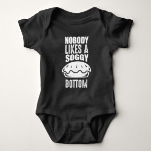 Soggy bottom Great British Baking Pun Baby Bodysuit