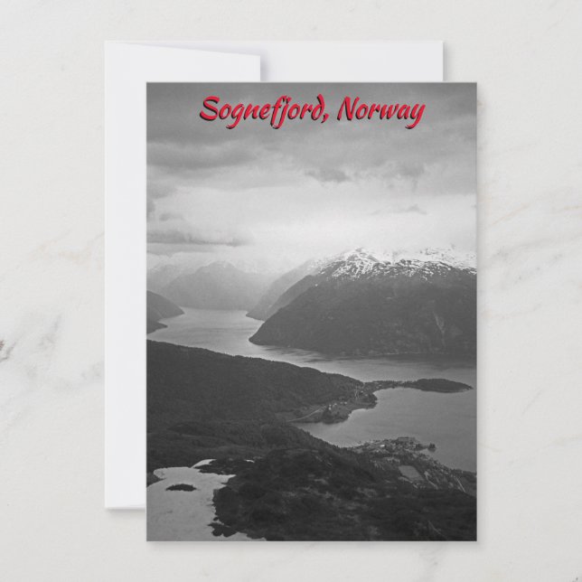 Sognefjord, Norway card (Front)