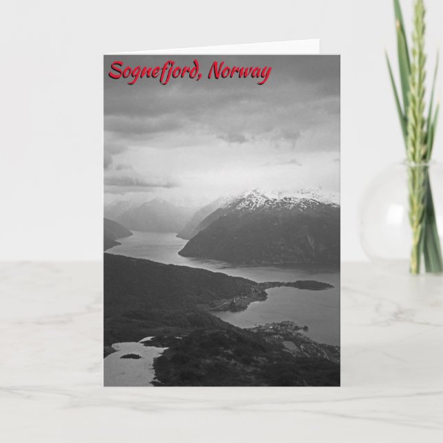 Sognefjord, Norway Card (Front)