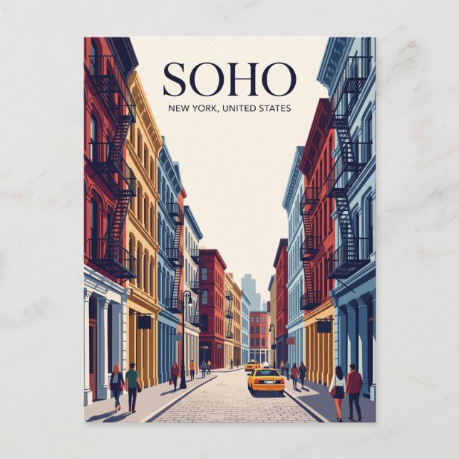 SoHo New York State Postcard (Front)