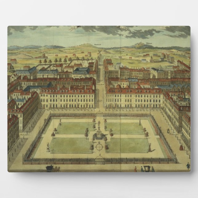 Soho or King's Square, for 'Stow's Survey of Londo Plaque (Front)