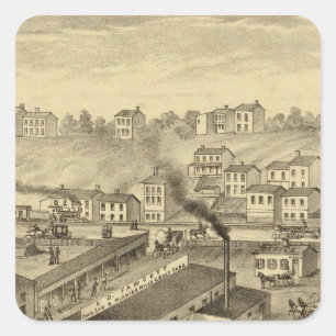 Soho Saw and Planing Mills and Barge Yards Square Sticker