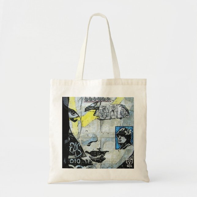 Soho Wall Art Girl Face Tote Bag (Front)