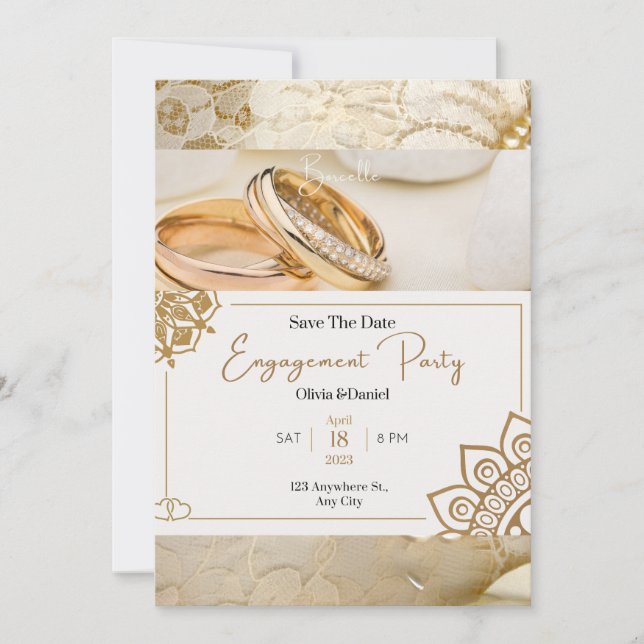 Sohoe Ultra Elegant Wedding Invitation  (Front)