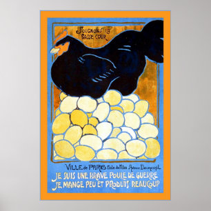 Soignons la basse-cour ~ Poster Vintage français W