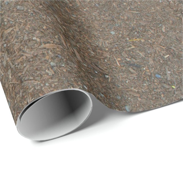 Soil and Bark Dirt Texture Wrapping Paper (Roll Corner)