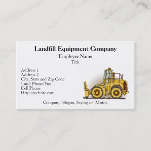 Soil Compactor Business Cards