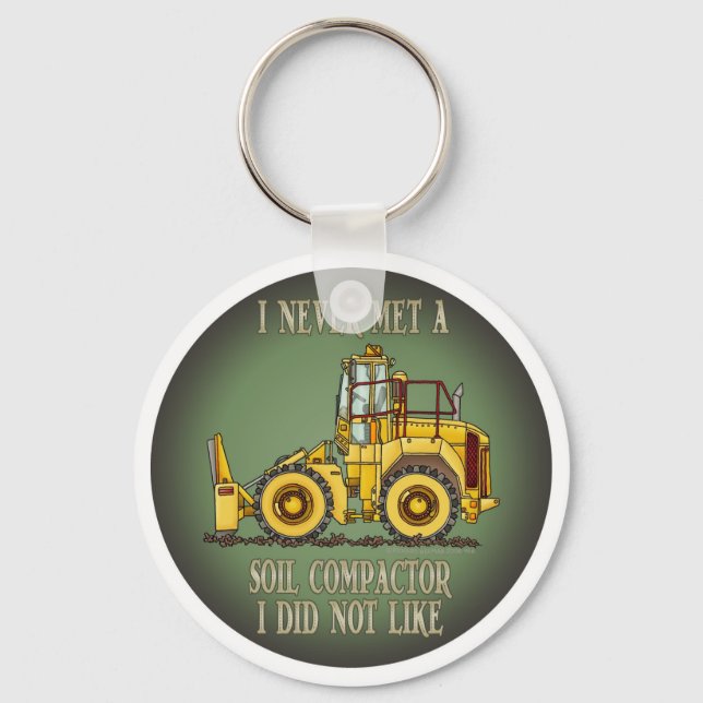 Soil Compactor Operator Quote Key Chain (Front)