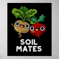 Soil Mates Funny Beet Root Pun Dark BG