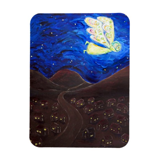 Soin de l'âme Angel Art Peinture Magnet (Vertical)