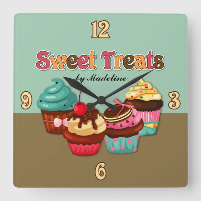 Soins doux Cupcakes Horloge (Recto)