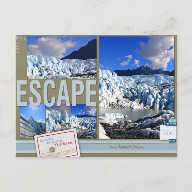 Soins Escapage gratuit vers Alaska Carte postale (Devant)