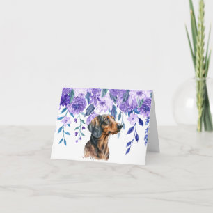 Soins et préoccupations Dachshund Carte de voeux