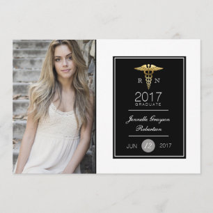 Soins infirmiers Chic Gold Party   FAIRE-PART