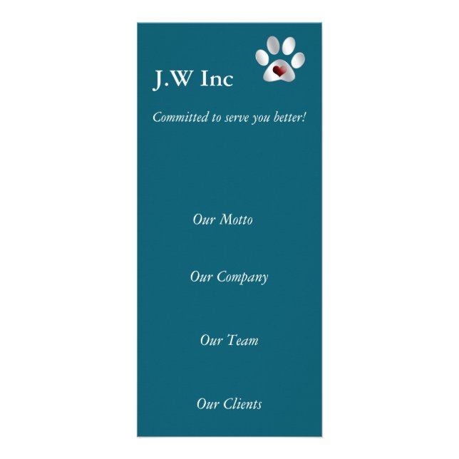 soins pour animaux Cartes pour cartons professionn (Devant)