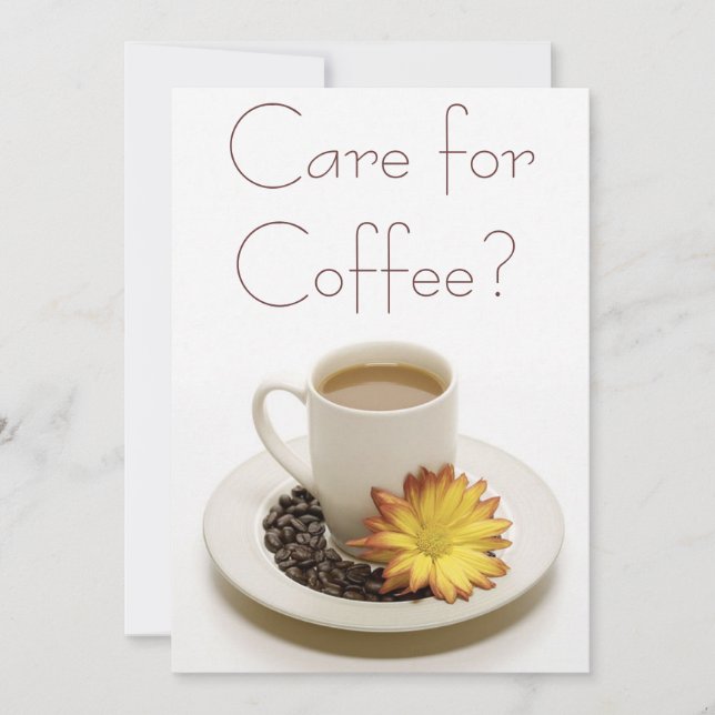 Soins pour les invitations au café (Devant)