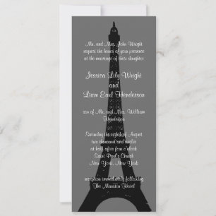 Soirée à Paris Faire-part de mariage