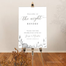 Soirée avant la répétition Mariage Dîner Affiche d