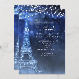 Soirée Bleue Nuit enchantée à Paris Invitations