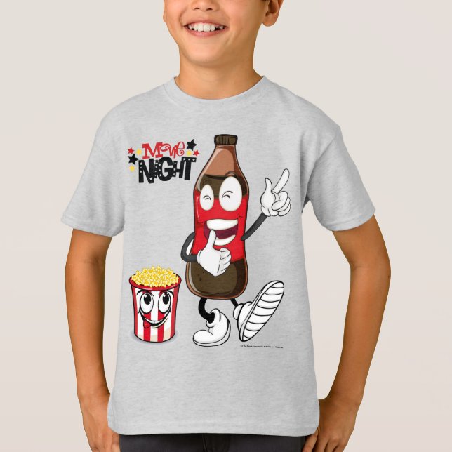 *Soirée cinéma* Ami amusant T-shirt (Devant)
