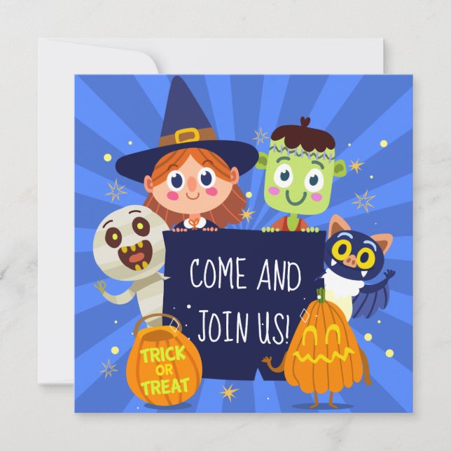Soirée Costume Halloween Spooktacular | Invitation (Devant)