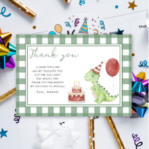 Soirée d'anniversaire de Cute Dinosaur merci