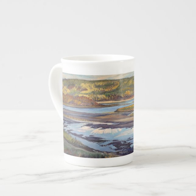 Soirée d'Athabasca - tasse de porcelaine tendre (Devant gauche)