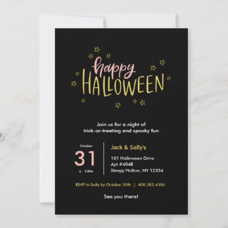Soirée d'Halloween Invitation