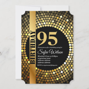 Soirée disco, or, 95 ans, invitation à la fête d'a