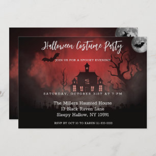 Soirée éffrayante Hauned House Party Invitation