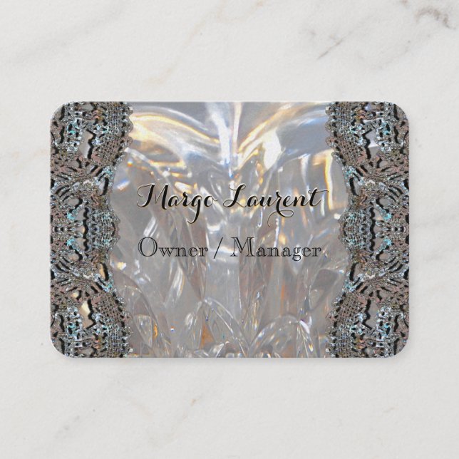 Soirée Elegant Professional Round Business Card (Front)