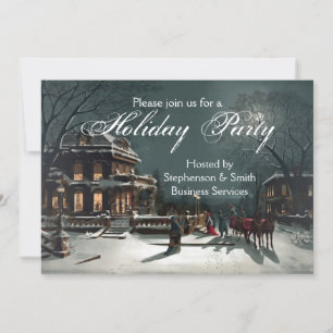 Soirée Elégante Vintage Fête Invitation