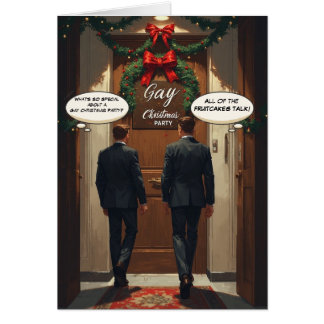 Soirée Fruitcake : Drôle Gay Christmas Card