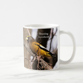 Soirée Grosbeak Coffee Mug by BirdingCollectibles