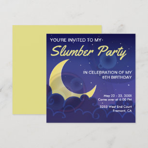 Soirée Pyjama Invitation Anniversaire Soirée Pyj