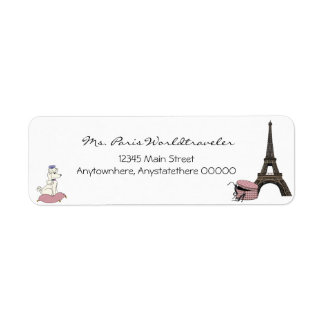 Soirée rose à Paris Étiquette de adresse Tour Eiff