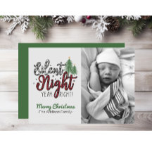 Soirée silencieuse Oui Bonne carte de Noël