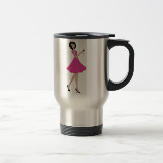 Soiree sur la tasse inoxydable de voyage de