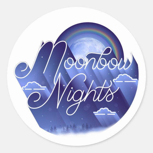 Soirées moonbow / Stickers (Devant)