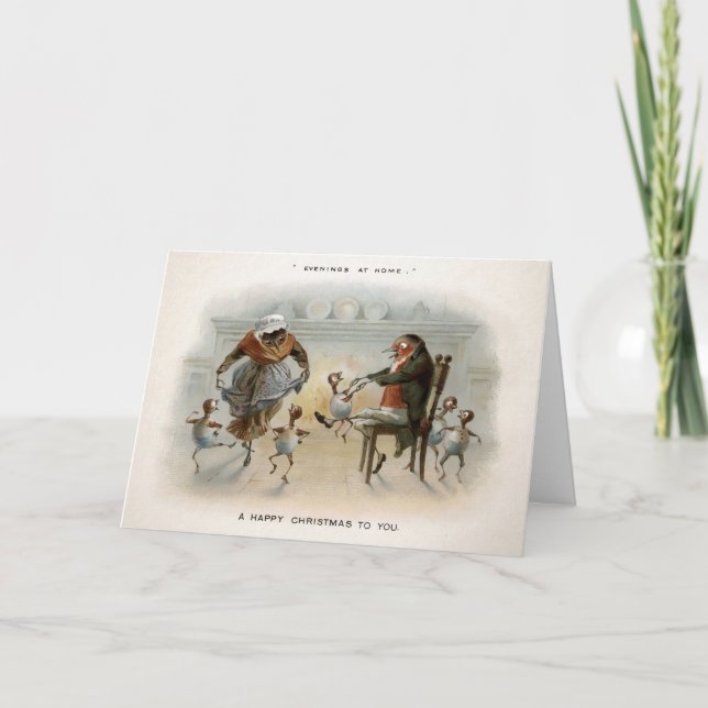 Soirées victoriennes à la carte de Noël à la maiso (Devant)