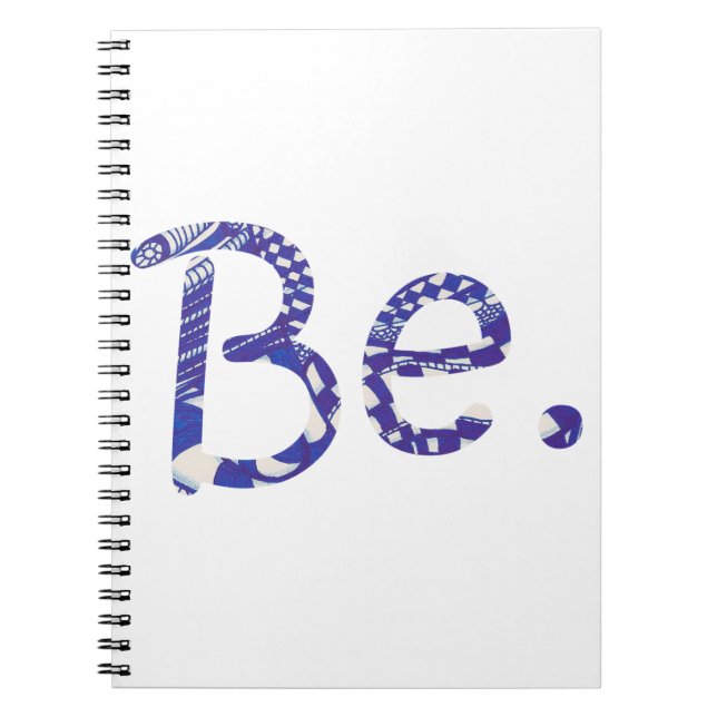 Sois. Carnets de mots de dessin Abstrait bleu blan (Devant)