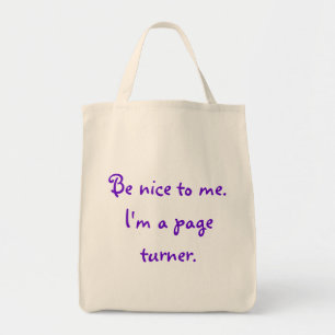 Sois gentil avec moi sac pour tourneurs de pages