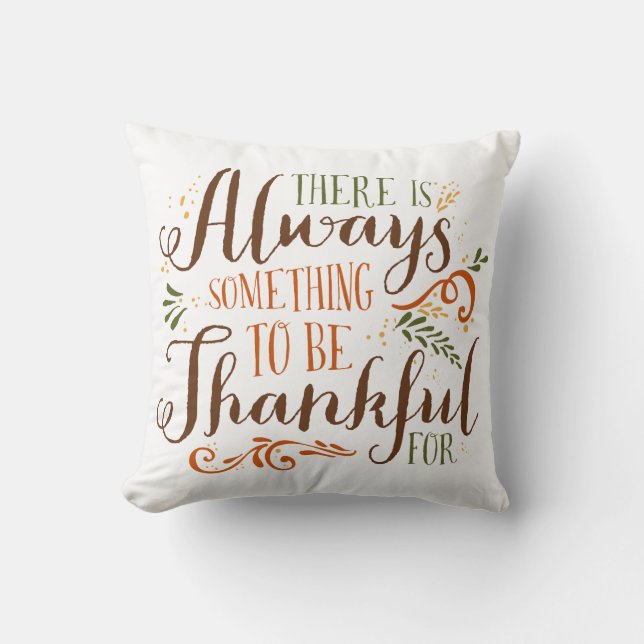 Sois Merci Whimsical Script | Coussin de Thanksgiv (Recto)