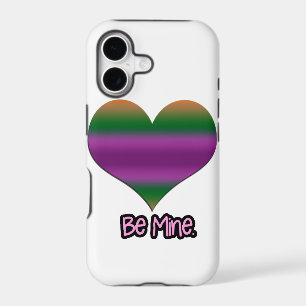Sois Mienne Saint-Valentin Cœur Violet Vert Rose