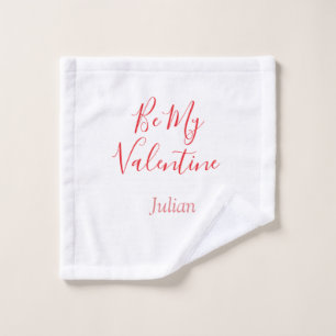 Sois mon valentin nom rouge couple élégant d'amour